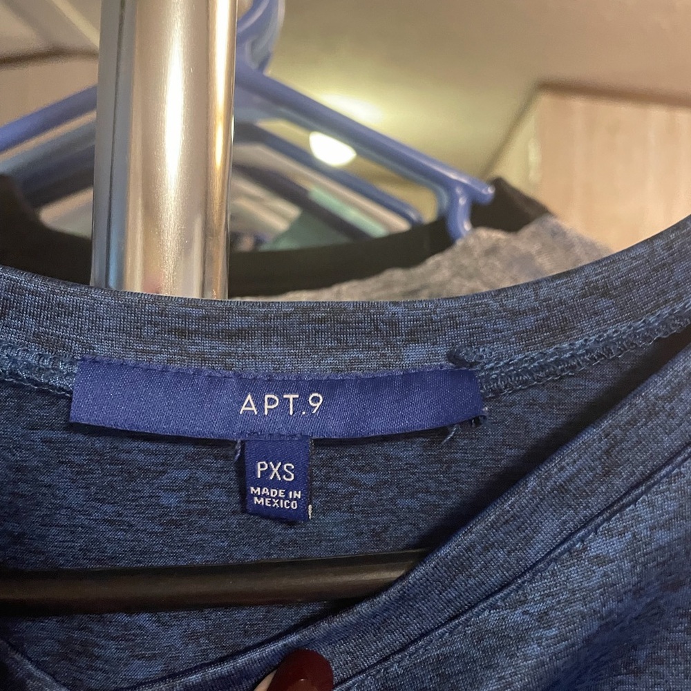 Apt. 9 Heather Blue Casual Top - Picture 2 of 3